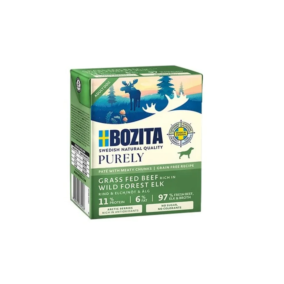 Bozita Purely Beef & Elk 370 g teraviljavaba märgtoit täiskasvanud koertele