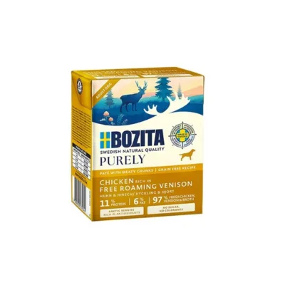 teraviljavaba koeratoit kana ja hirv Bozita Purely 370g pakend