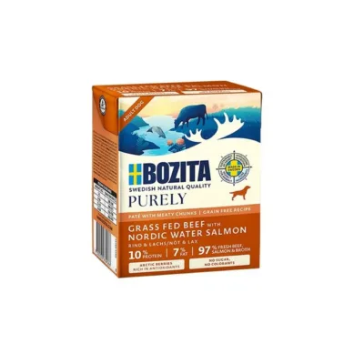 veiseliha ja lõhega koeratoit Bozita Purely Paté 370g pakk