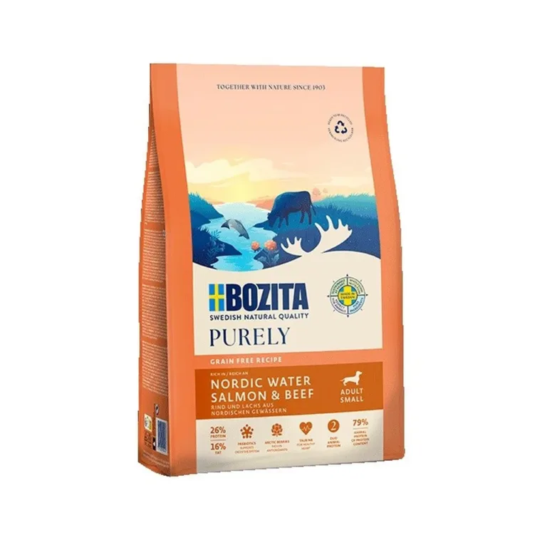 teraviljavaba lõhe koeratoit väikestele Bozita Purely 2,5kg