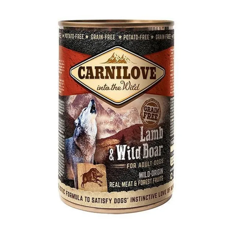 lambaliha ja ulukilihaga märgtoit koertele Carnilove 400g