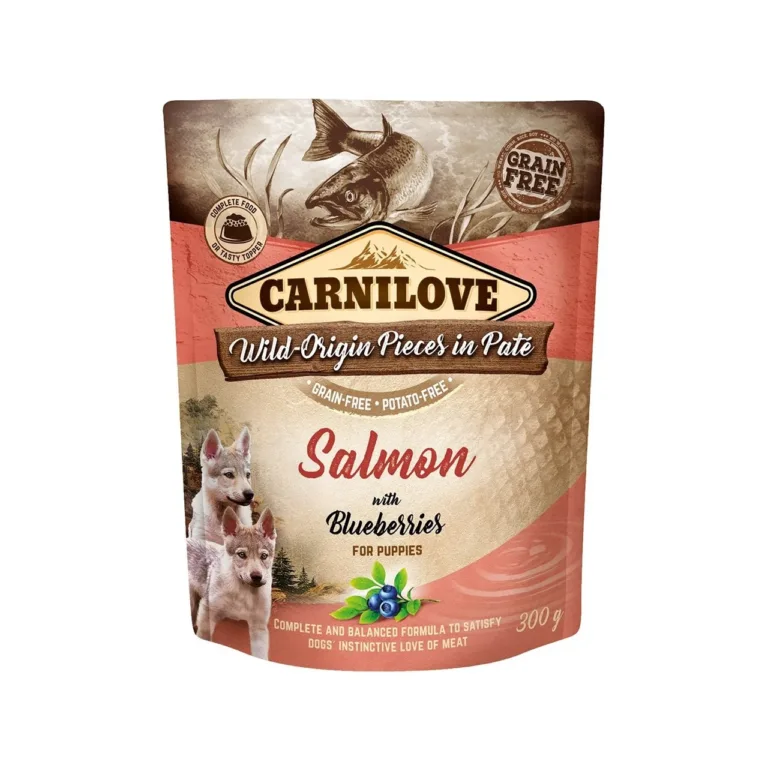 lõhega märgtoit kutsikatele Carnilove Salmon & Blueberries