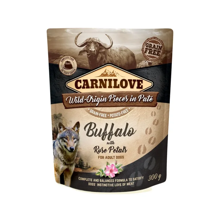 märg koeratoit pühvli ja roosiga Carnilove 300g