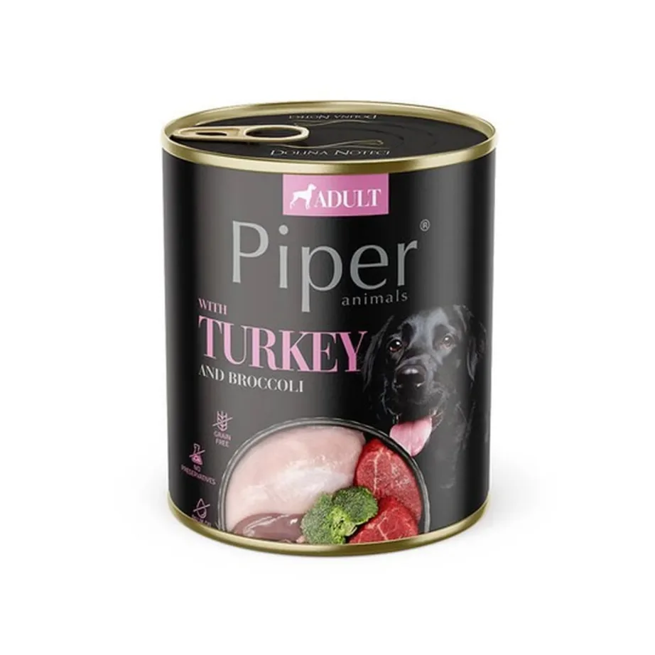 kalkuniga märg koeratoit DOLINA NOTECI Piper 800g purgis