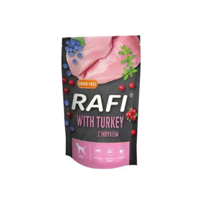 kalkunilihaga märg koeratoit Dolina Noteci Rafi 500g pakend