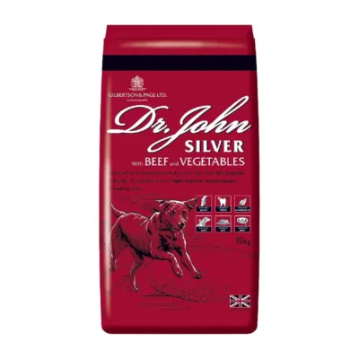veiselihaga kuivtoit eakale koerale Dr. John Silver 15kg