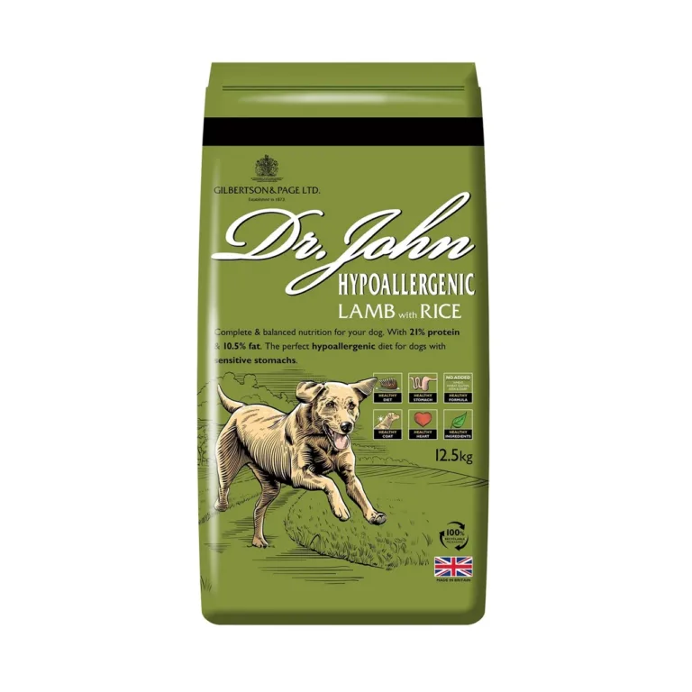 Dr. John hüpoallergeenne lambariisiga koeratoit 12,5 kg pakk