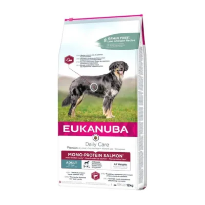 lõhe monoproteiin kuivtoit koertele EUKANUBA 12kg kott