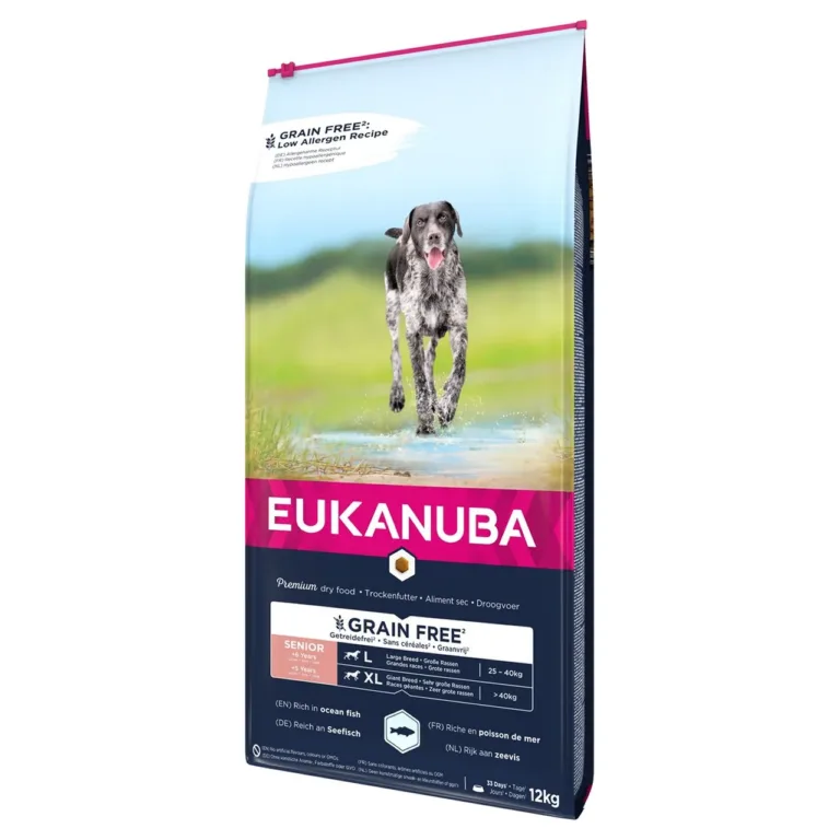 EUKANUBA Grain Free Senior koeratoit suurtele eakatele 12kg kott
