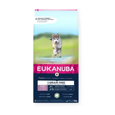 EUKANUBA lambalihaga kutsikate kuivtoit suurtele tõugudele 12 kg