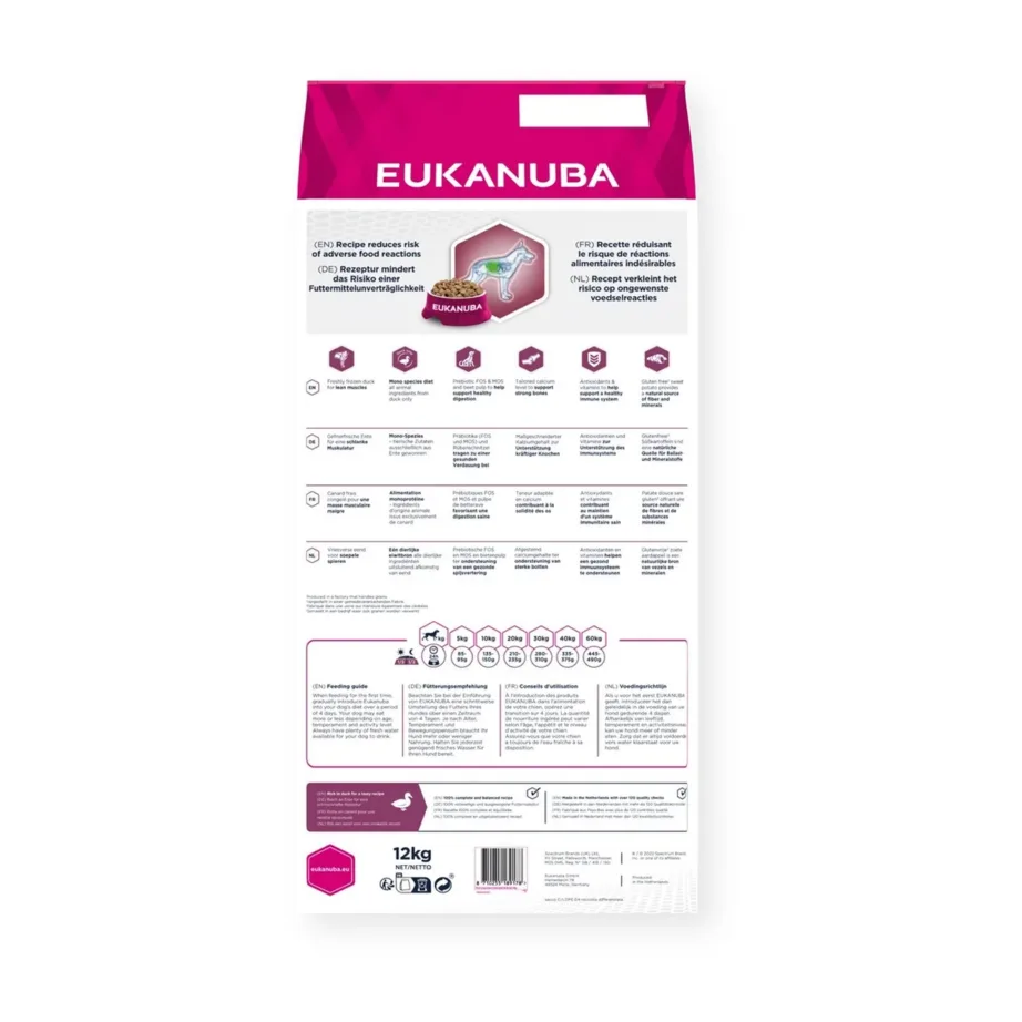 EUKANUBA pardilihaga teraviljavaba koeratoit detailne pakend