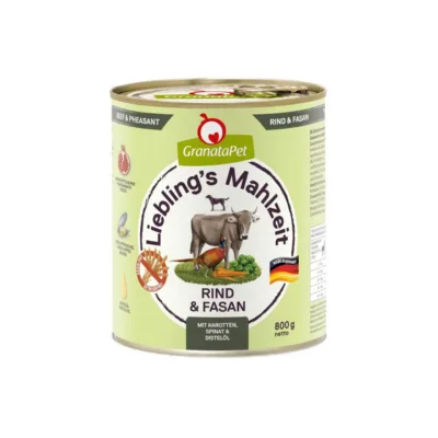 veise ja faasaniga koeratoit GranataPet 800g purgis