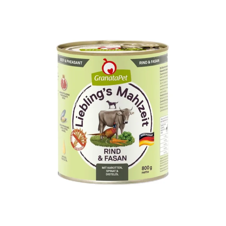 veise ja faasaniga koeratoit GranataPet 800g purgis