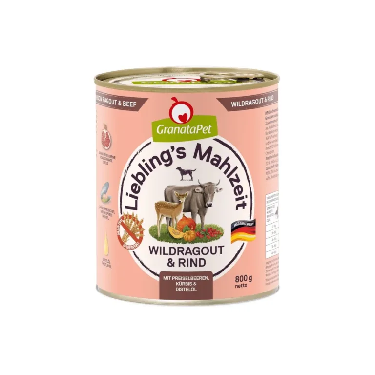 GranataPet Liebling's Mahlzeit hirveliha märgtoit koertele purgis
