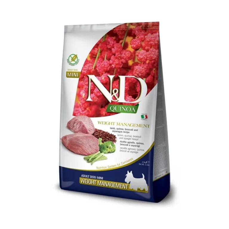 Farmina N&D Quinoa lambaliha kaalulangetav koeratoit mini tõugude kott