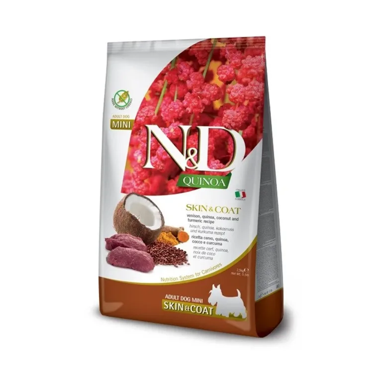Farmina N&D Quinoa hirveliha ja kookosega koeratoit pakk