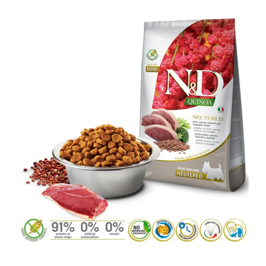 gluteenivaba koeratoit part väikestele Farmina N&D Quinoa
