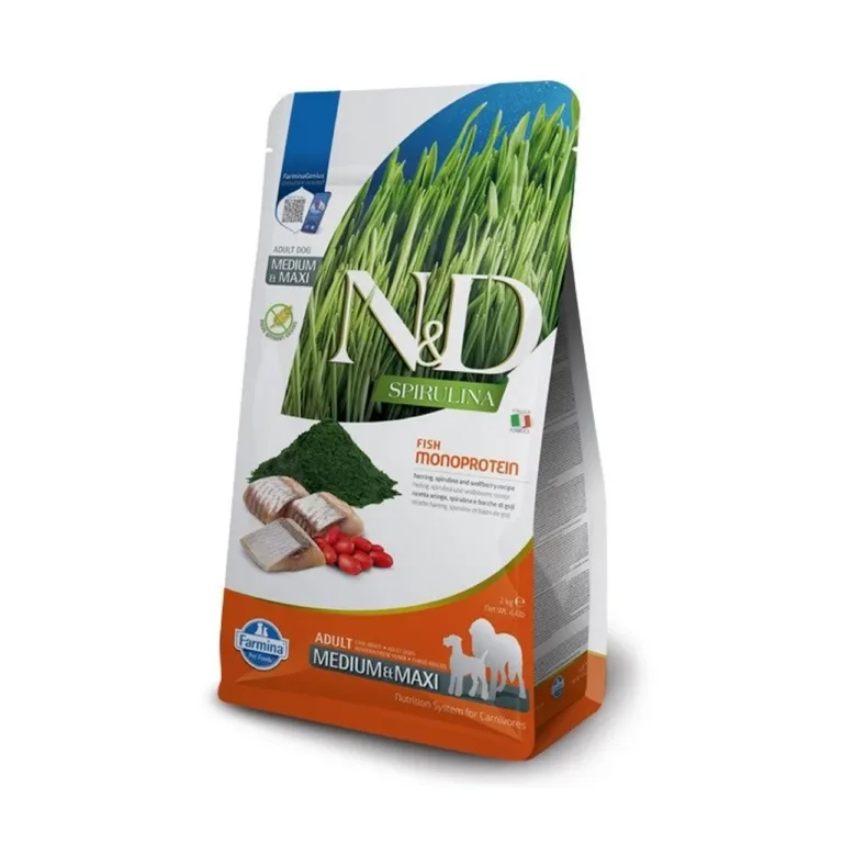 Farmina N&D Spirulina kuiv koeratoit heeringaga 7 kg pakend