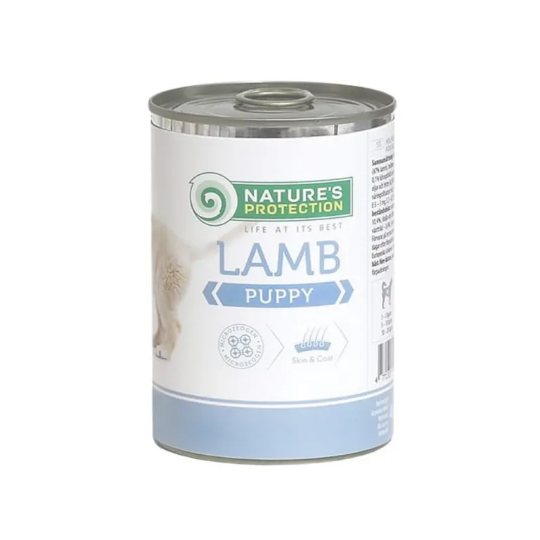 lambalihaga märgtoit kutsikatele Nature's Protection Puppy Lamb 400g
