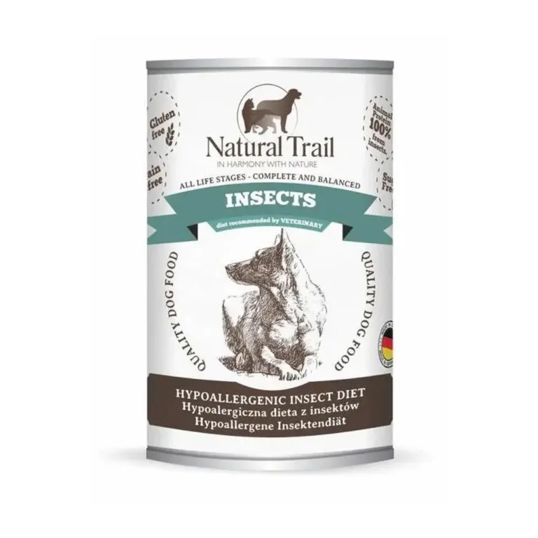 Natural Trail putukatega märgtoit koerale, 350g konserv