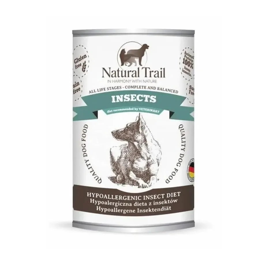 Natural Trail putukatega märgtoit koerale, 350g konserv