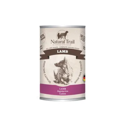 Natural Trail lambaliha märgtoit koertele 400g purk