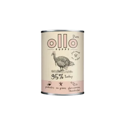 OLLO Puppy Pure Turkey 400g märgtoidu purk