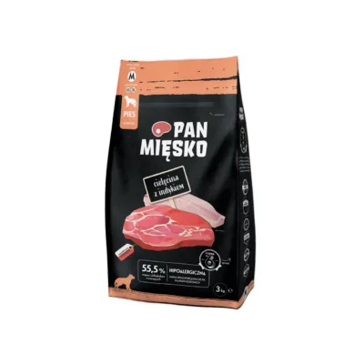 hüpoallergeenne veiselihaga koeratoit Mr. Meat PAN MIĘSKO pakk