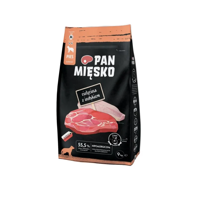 Pan Mięsko veiselihaga kuivtoit keskmisele koerale 9 kg