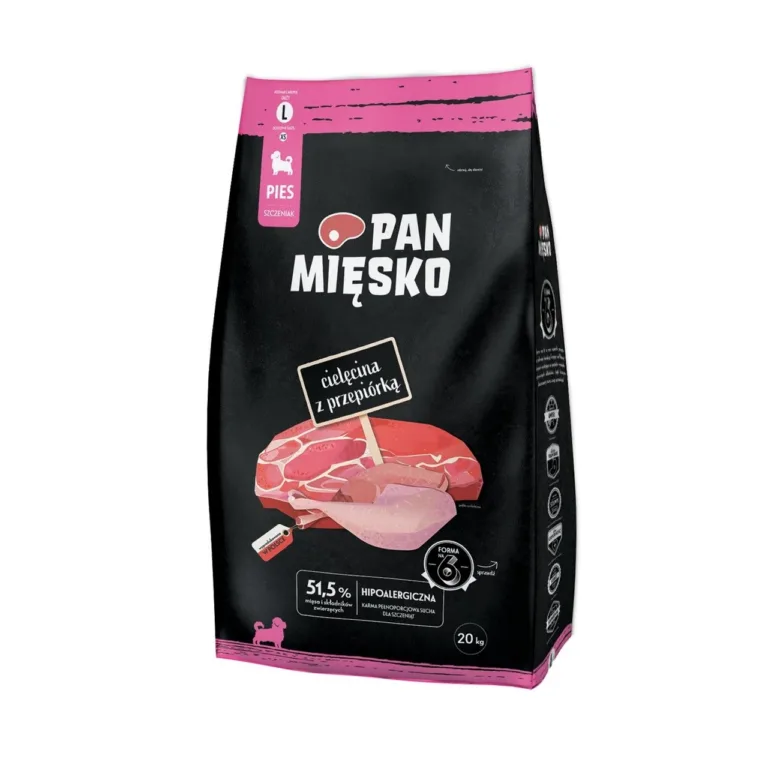 vasikaliha kuivtoit suurtele kutsikatele, PAN MIĘSKO 20kg