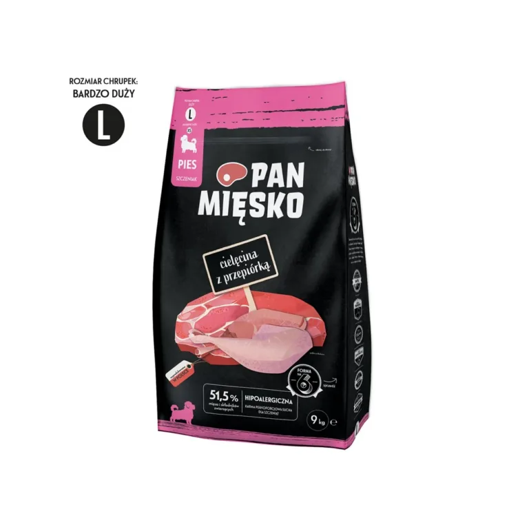 vasikaliha kuivtoit suurtele kutsikatele 9 kg