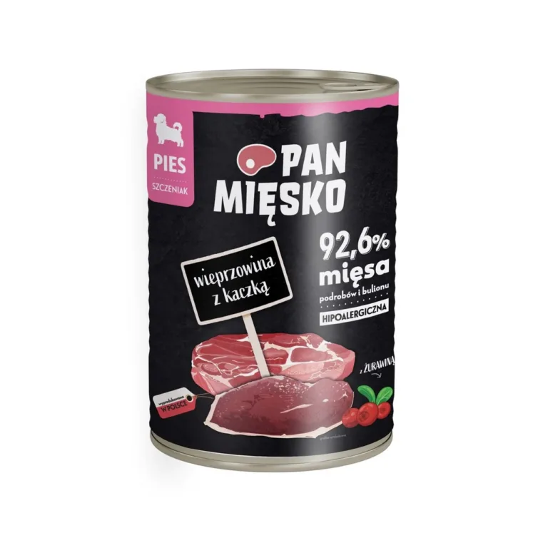 teraviljavaba märgtoit kutsikatele PAN MIĘSKO konserv