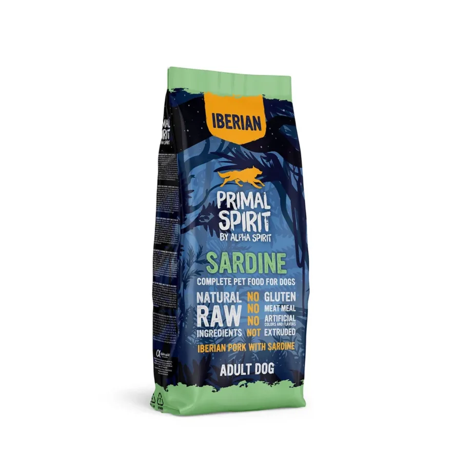 PRIMAL SPIRIT Iberian Sardine 12 kg poolniiske gluteenivaba koeratoit täiskasvanud koertele