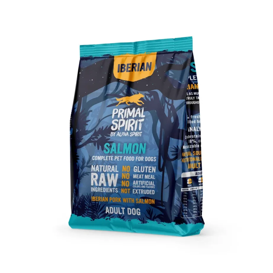 poolniiske lõhega koeratoit PRIMAL SPIRIT 1 kg kott