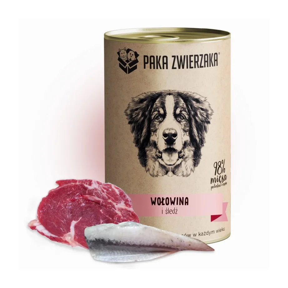 veise ja heeringaga märg koeratoit PAKA ZWIERZAKA konserv