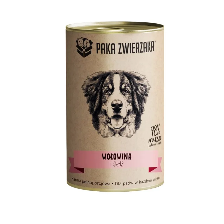 PAKA ZWIERZAKA 400g veise ja heeringaga märg koeratoit