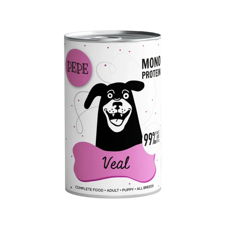 PAKA ZWIERZAKA Pepe veiselihaga märg koeratoit 400g purk