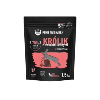 Küülikuliha kuivtoit väikestele koertele 1,5kg pakend