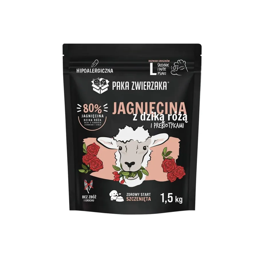 PAKA ZWIERZAKA lambalihaga kuivtoit kutsikatele 1,5 kg
