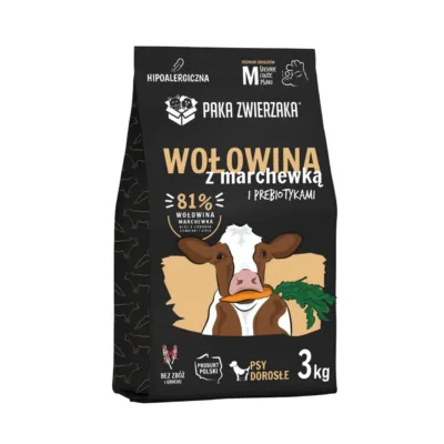 PAKA ZWIERZAKA veiselihaga kuivtoit keskmisele koerale 3kg