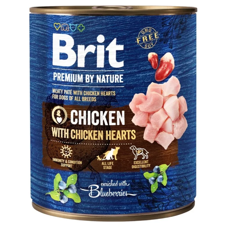 Brit kana ja südamega koeratoit 800g täiskasvanud koertele