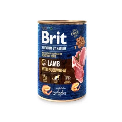 lambaliha märgtoit koertele Brit Premium by Nature 400g