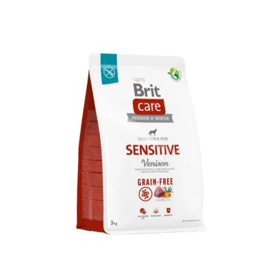 Brit Care teraviljavaba hirvelihaga koeratoit 3 kg pakk