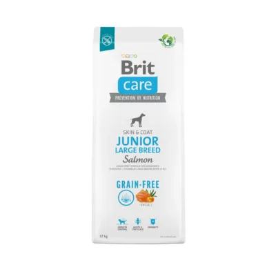lõhe kuivtoit suurtele kutsikatele Brit Care Junior 12 kg