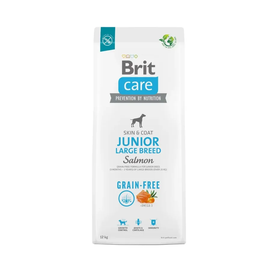 lõhe kuivtoit suurtele kutsikatele Brit Care Junior 12 kg