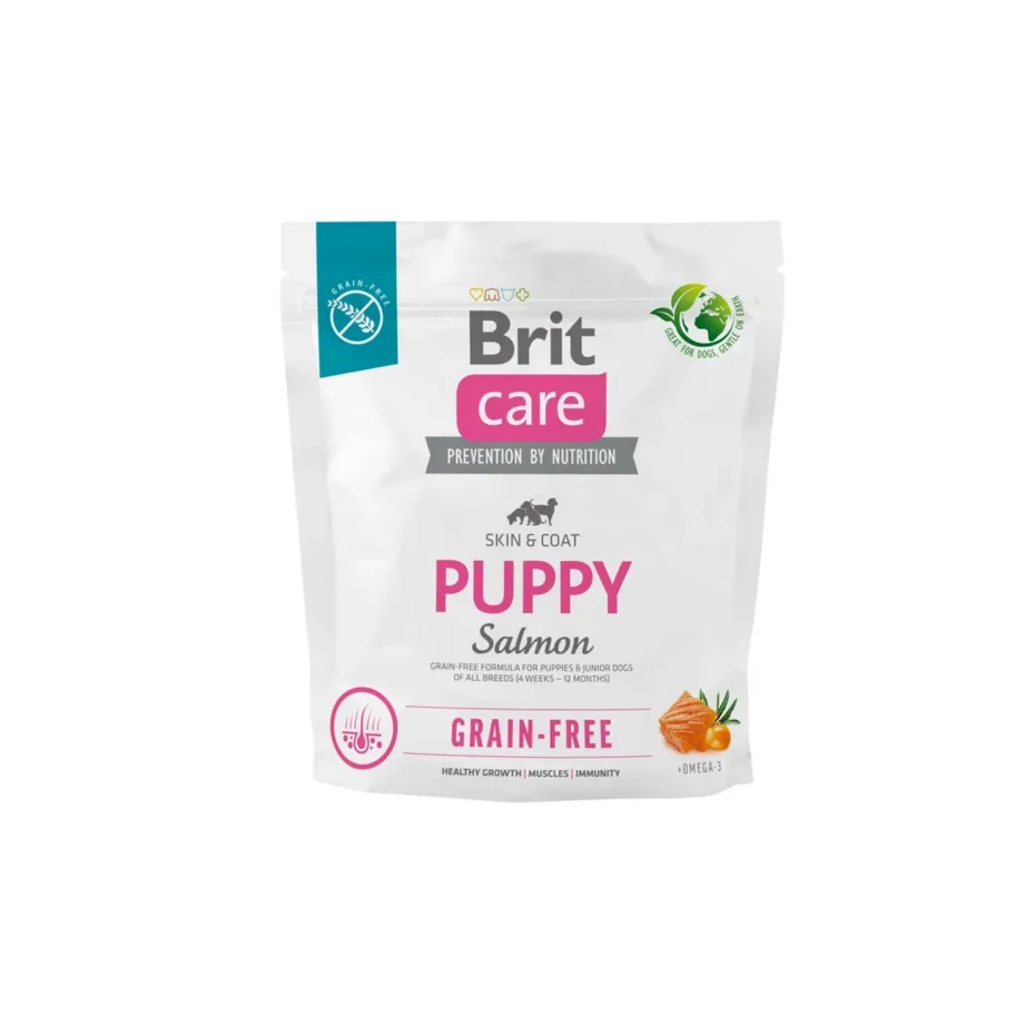 Brit Care Puppy Salmon 1 kg gluteenivaba lõhega kuivtoit kasvuperioodil kõikidele kutsikatele
