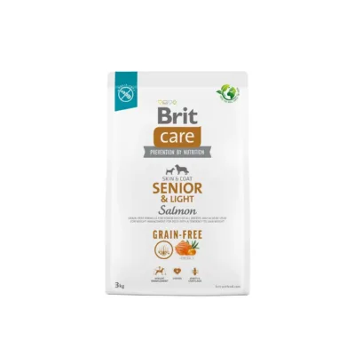 Brit Care Senior & Light lõhega kuivtoit vanale koerale