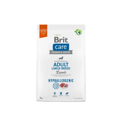 hüpoallergeenne lambaliha koeratoit suurtele koertele, Brit Care 3kg