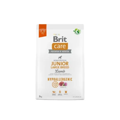 lambalihaga kuivtoit suurtele kutsikatele Brit Care 3kg kott