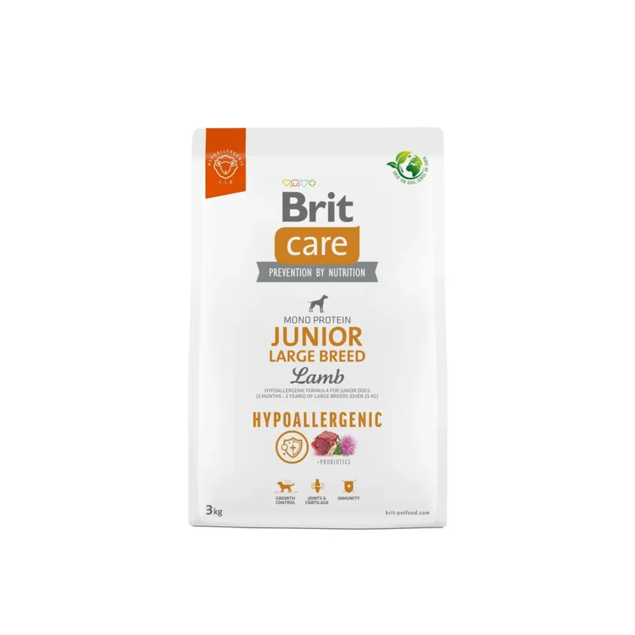 lambalihaga kuivtoit suurtele kutsikatele Brit Care 3kg kott